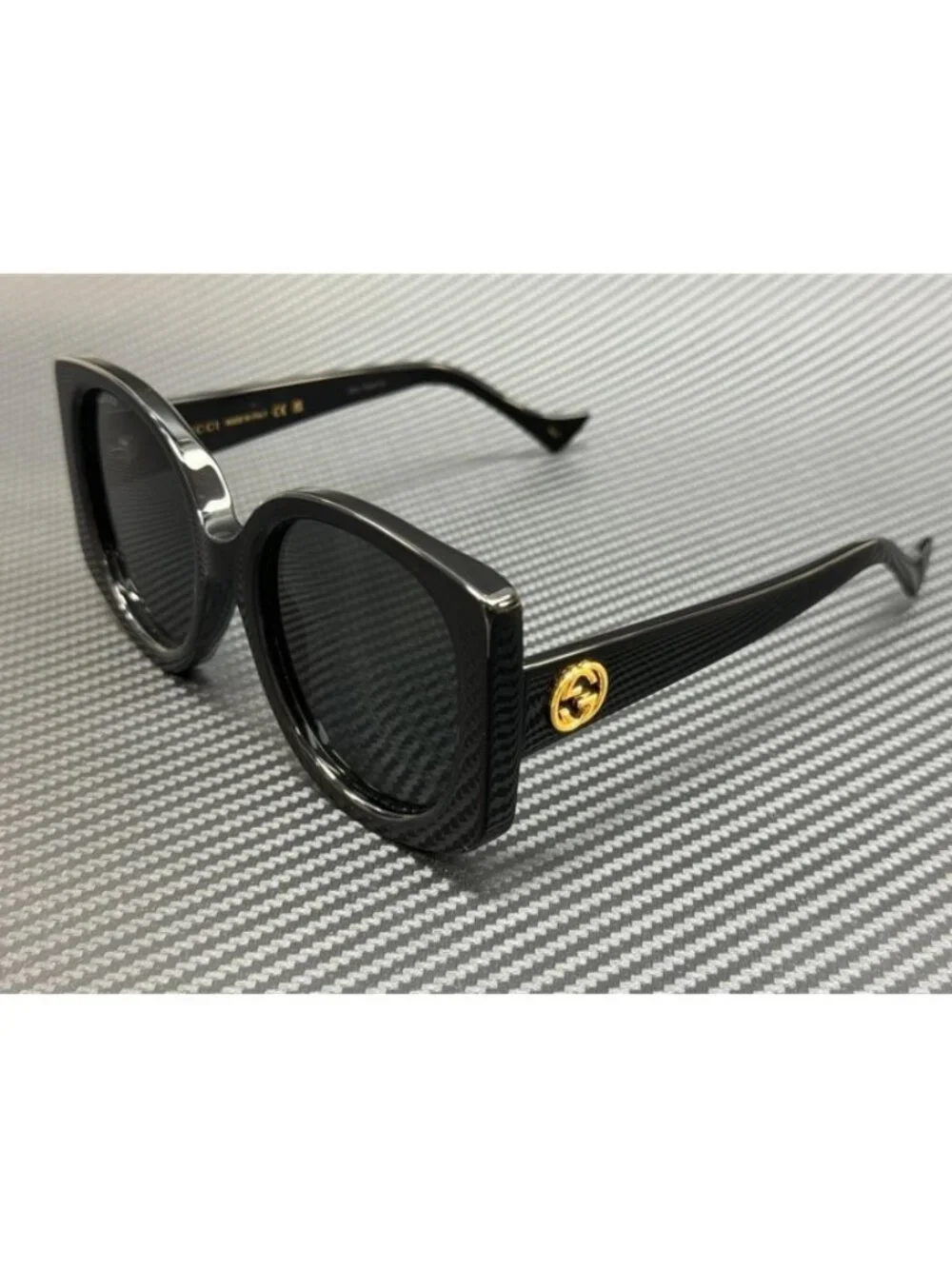 New Gucci Women Black Sunglasses 53-22-145